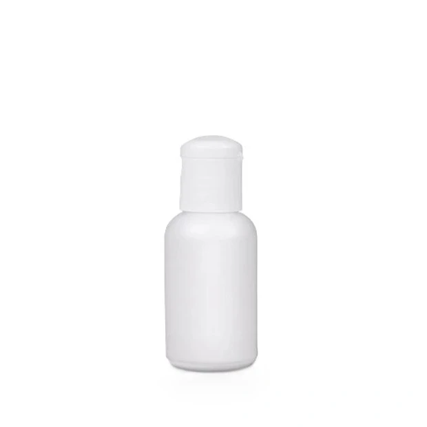 Plastová fľaša HDPE s flip-top uzáverom 50 ml, polopriehľadná