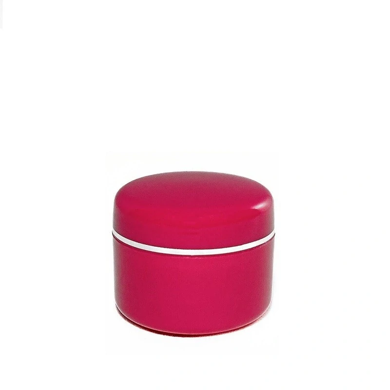 Plastová dóza s medziviečkom, 15 ml ružová