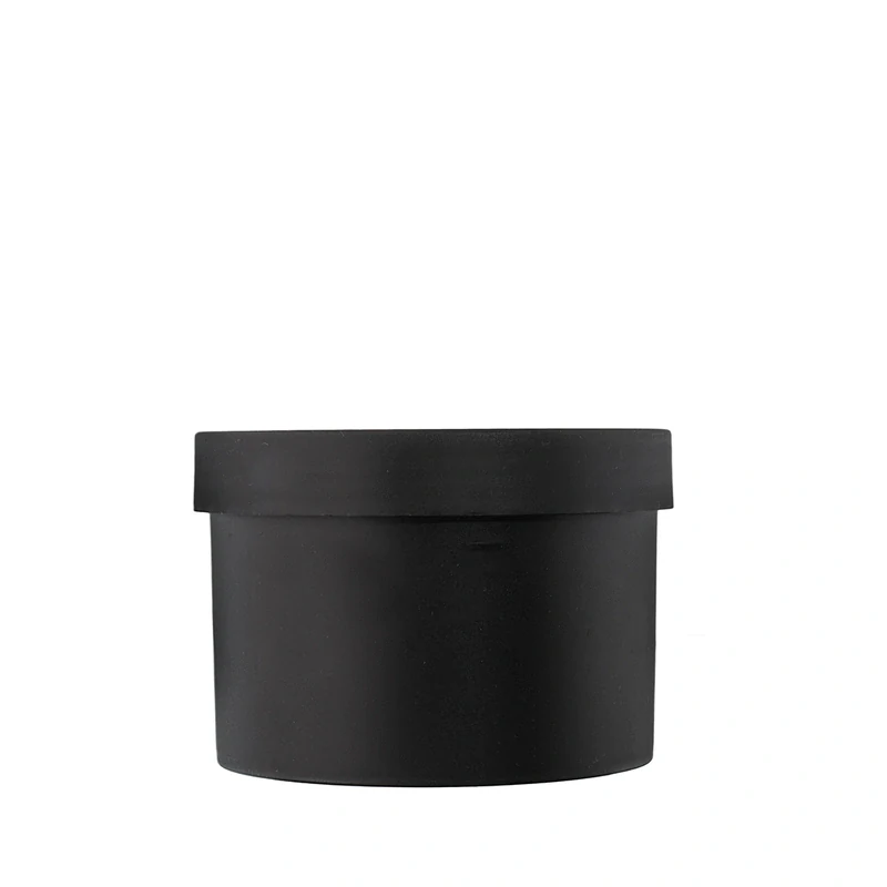 Plastová dóza s uzáverom čierna, 200 ml
