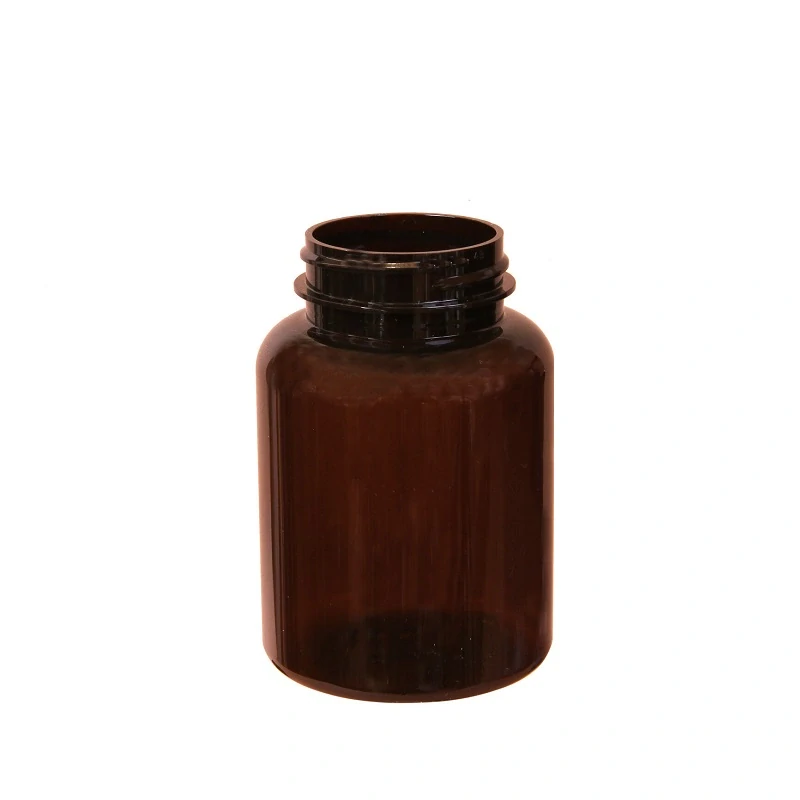 Plastová nádoba na tabletky 200 ml, hnedá