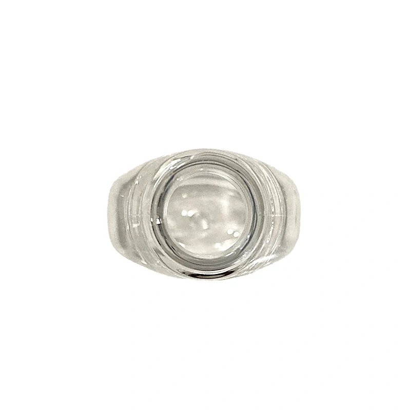 Plastová fľaša oválna 30 ml, priehľadná