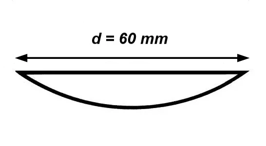 Hodinové sklo 60 mm