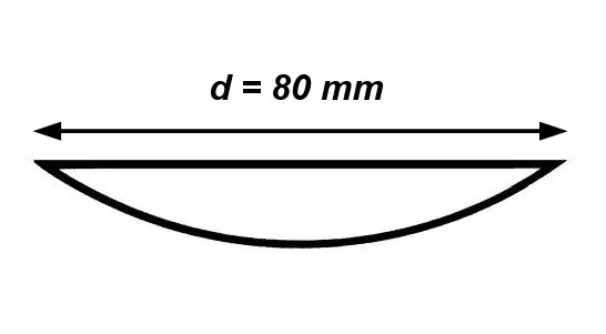 Hodinové sklo 80 mm