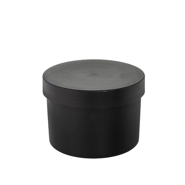 Plastová dóza s uzáverom čierna, 200 ml