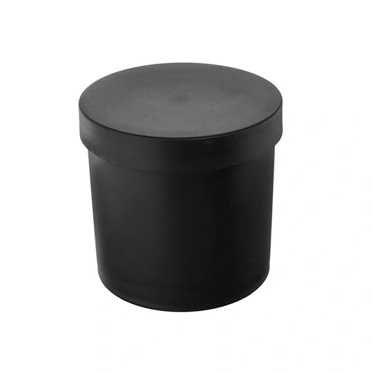 Plastová dóza s uzáverom čierna, 300 ml