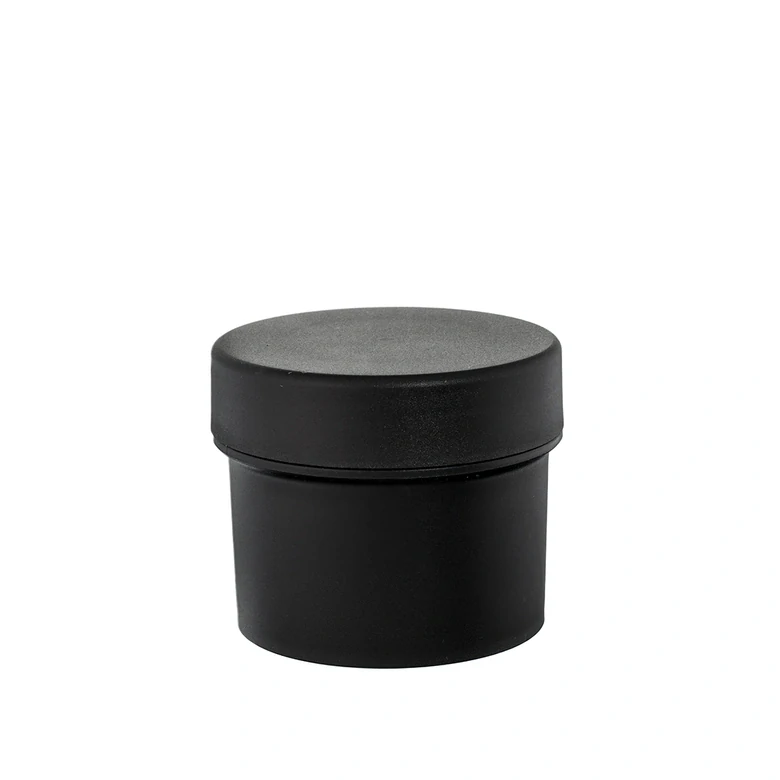 Plastová dóza s uzáverom čierna, 50 ml
