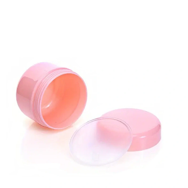 Plastová dóza s medziviečkom, 50 ml svetloružová