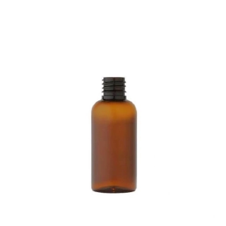 Plastová fľaša 50 ml, hnedá