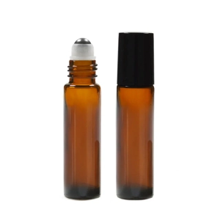 Sklenená roll-on fľaštička 10 ml hnedá
