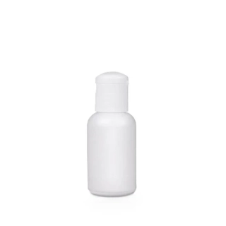 Plastová fľaša HDPE s flip-top uzáverom 50 ml, polopriehľadná