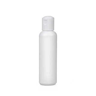 Plastová fľaša HDPE s flip-top uzáverom 100 ml, biela