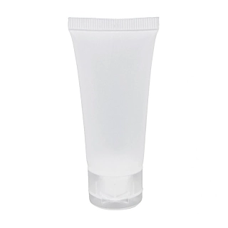 Plastová tuba s flip-top uzáverom 50 ml, matná priehľadná