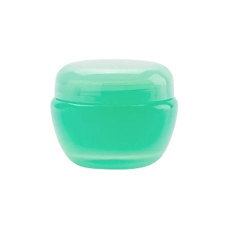 Mini plastová dóza svetlozelená s medziviečkom 5 ml