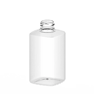 Plastová fľaša Square 300 ml, priehľadná