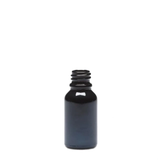 Sklenená fľaša čierna 15 ml