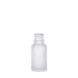 Sklenená fľaša mliečna 15 ml