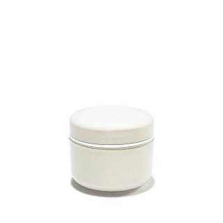 Plastová dóza s medziviečkom, 5 ml biela