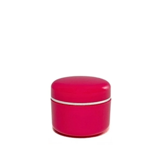 Plastová dóza s medziviečkom, 5 ml ružová