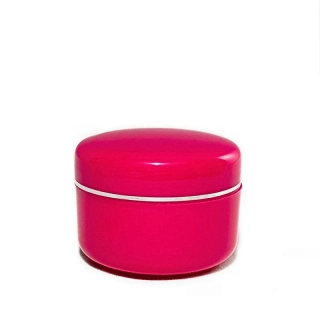Plastová dóza s medziviečkom, 30 ml ružová