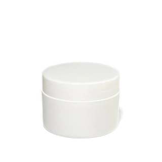 Plastová dóza s medziviečkom, 30 ml biela