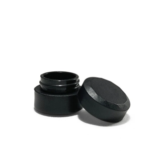 Mini plastová dóza, 1.5 ml čierna