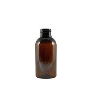 Plastová fľaša 100 ml, hnedá