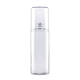 Plastová fľaša s krytom 125 ml, priehľadná