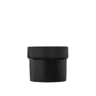 Plastová dóza s uzáverom čierna, 50 ml