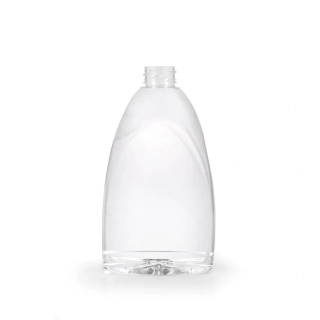 Plastová fľaša na tekuté mydlo / saponát 500 ml, priehľadná