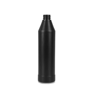 Plastová fľaša HDPE 500 ml, čierna