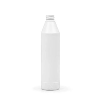 Plastová fľaša HDPE 500 ml, biela
