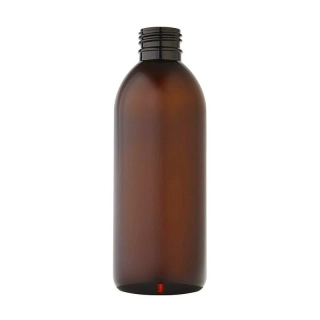 Plastová fľaša 300 ml, hnedá