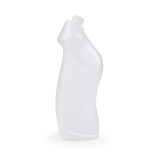Plastová fľaša HDPE na WC prostriedok 750 ml, priehľadná