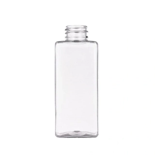 Plastová fľaša Square 250 ml, priehľadná