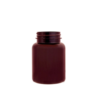 Plastová nádoba na tabletky 150 ml, hnedá