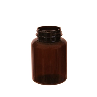 Plastová nádoba na tabletky 200 ml, hnedá