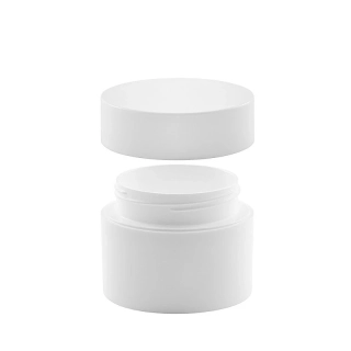 Plastová dóza s dvojitou stenou, 50 ml biela