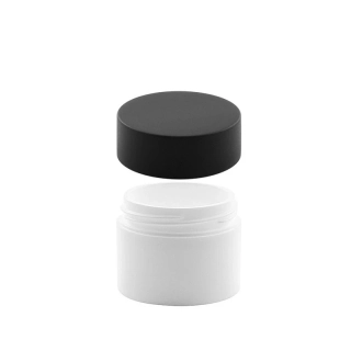 Plastová dóza s dvojitou stenou, 15 ml biela