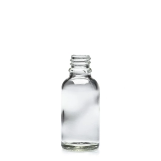 Sklenená fľaša priehľadná 30 ml