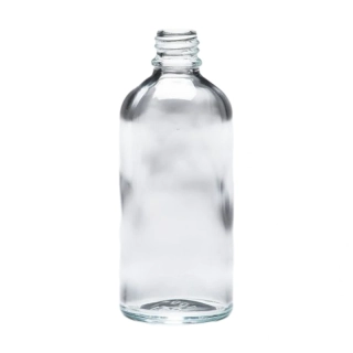 Sklenená fľaša priehľadná 100 ml