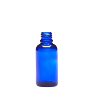 Sklenená fľaša modrá 30 ml
