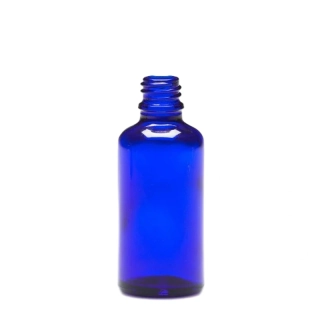 Sklenená fľaša modrá 50 ml