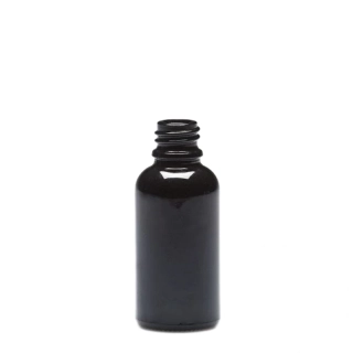 Sklenená fľaša čierna 30 ml