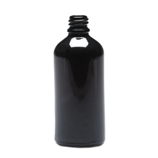 Sklenená fľaša čierna 100 ml